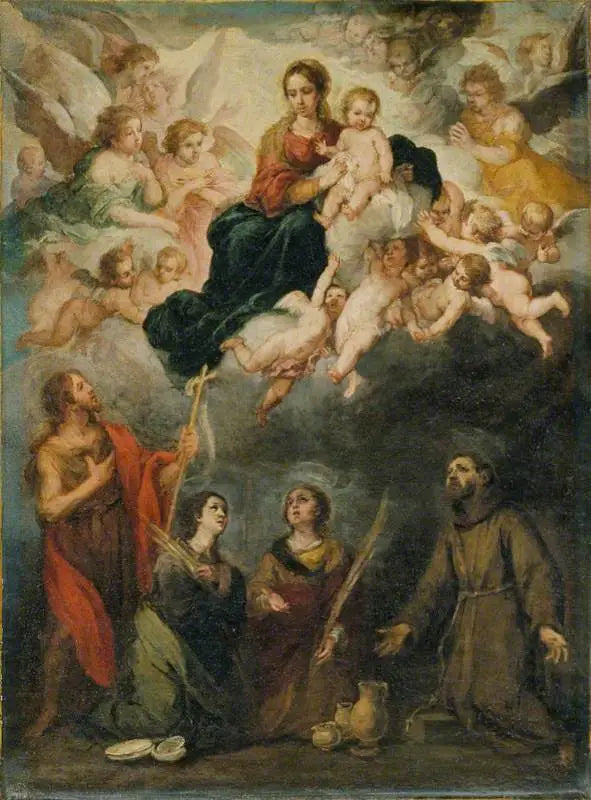 La Vergine con il Bambino e i santi - Bartolomé Esteban Murillo