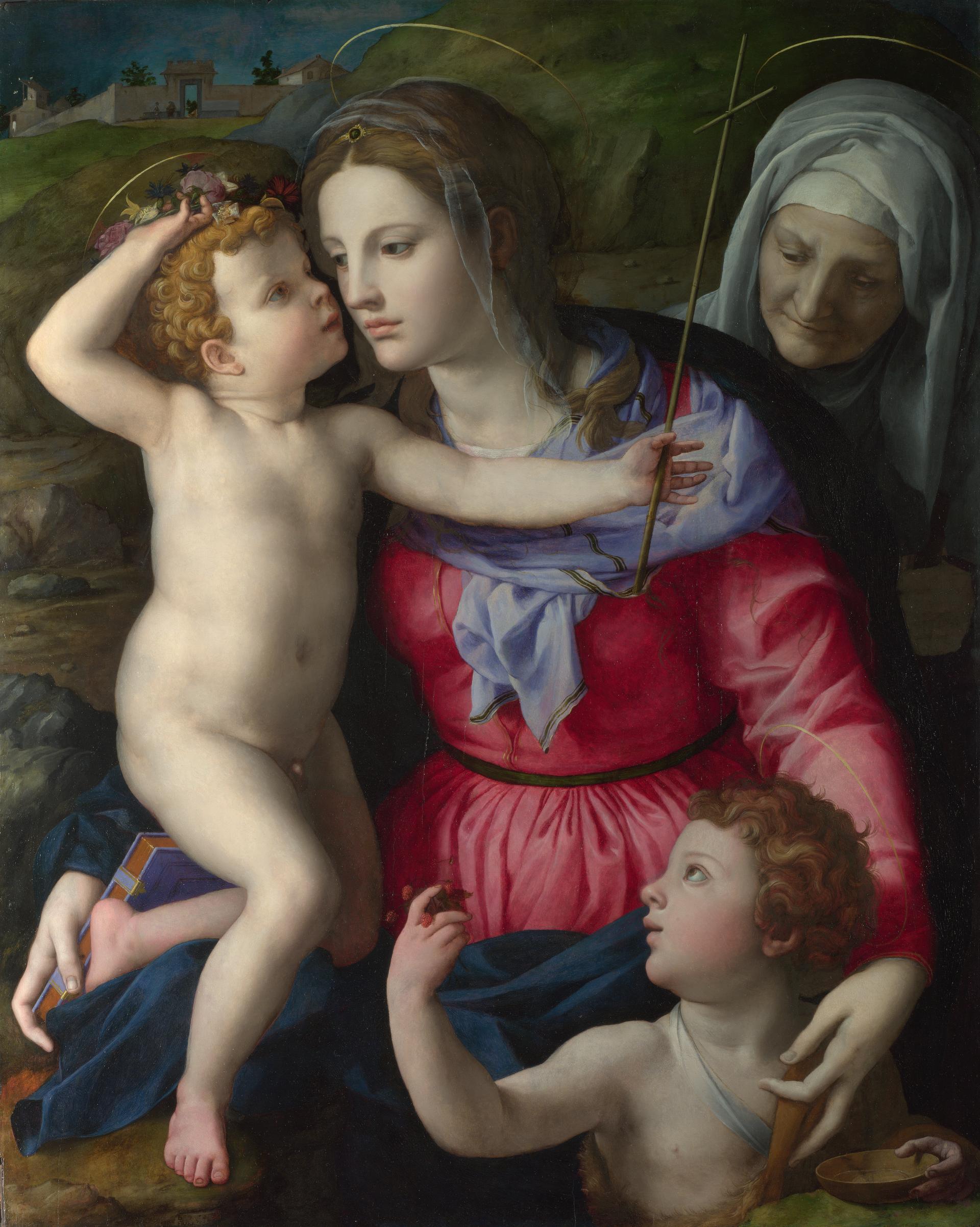 La Vierge à l'Enfant avec des saints - Bronzino image 1 reproduction de peinture à l’huile