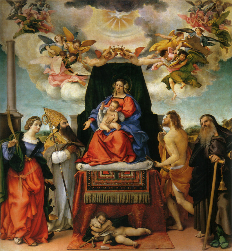 La Vergine con il Bambino e i santi - Lorenzo Lotto