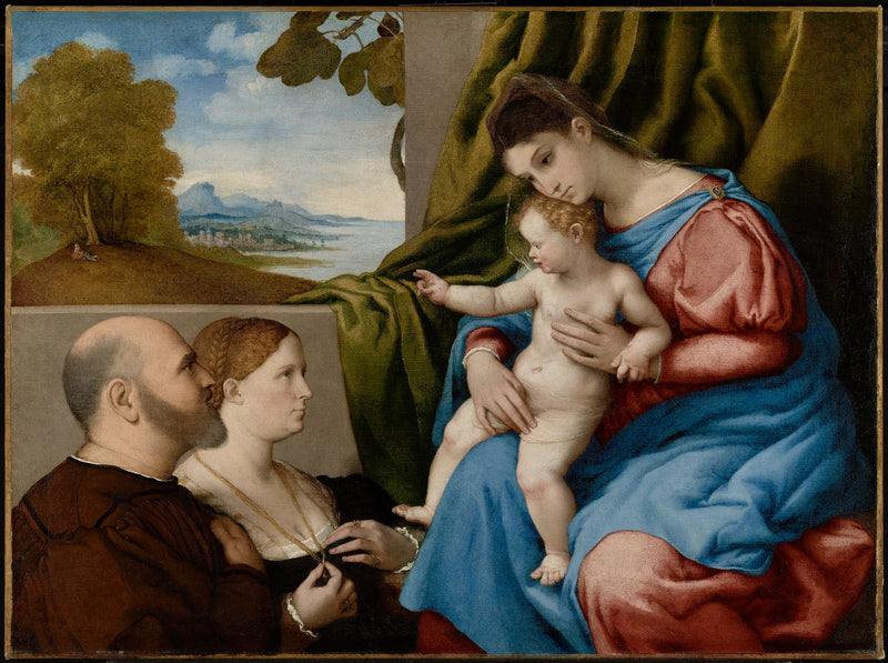 La Vergine con il Bambino e due donatori - Lorenzo Lotto