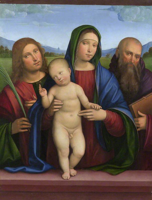 La Vergine con il Bambino e due santi - Francesco Francia