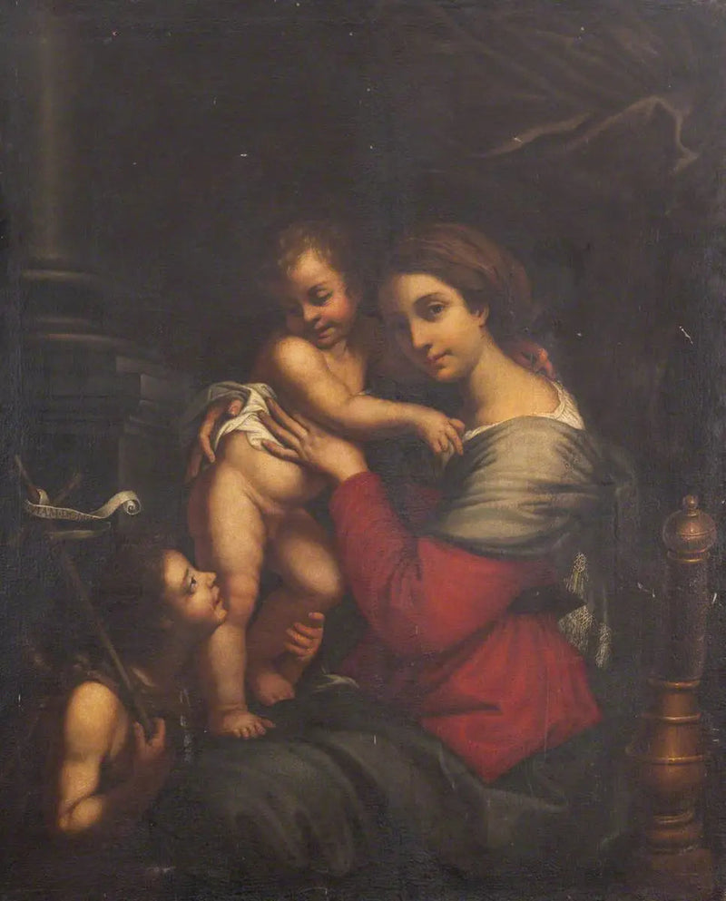 La Vergine con il Bambino, con il giovane san Giovanni Battista - Pierre Mignard
