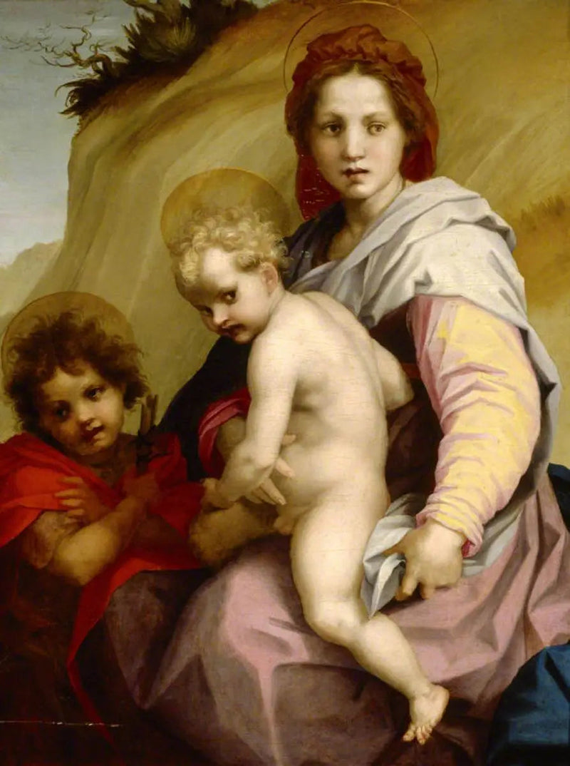 La Vergine con il Bambino e il piccolo Giovanni (La Madonna delle « Patatine ») - Andrea del Sarto