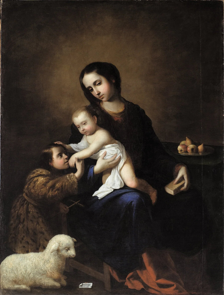 La Vergine con il Bambino e il piccolo san Giovanni Battista - Francisco de Zurbarán