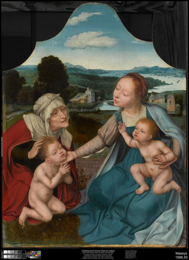 La Vergine con il Bambino con i santi Elisabetta e Giovanni Battista - Quentin Metsys