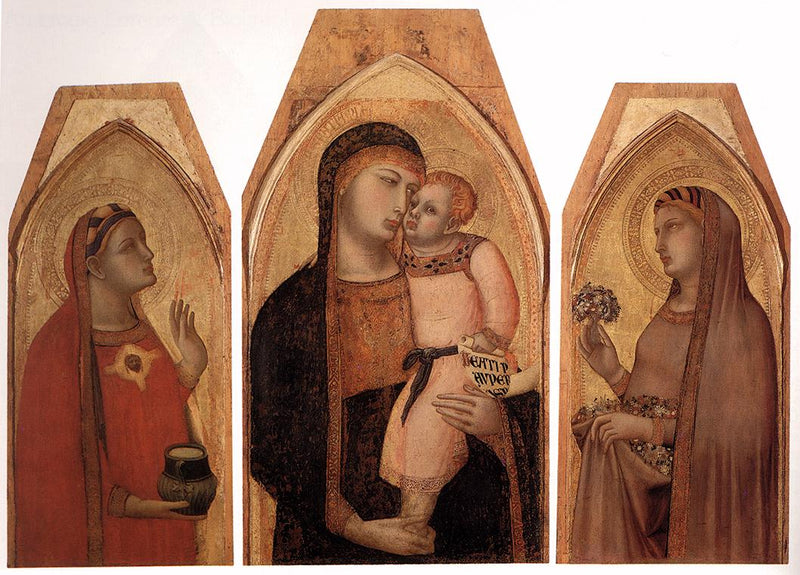 La Vergine con il Bambino con Maria Maddalena e Santa Dorotea - Ambrogio Lorenzetti