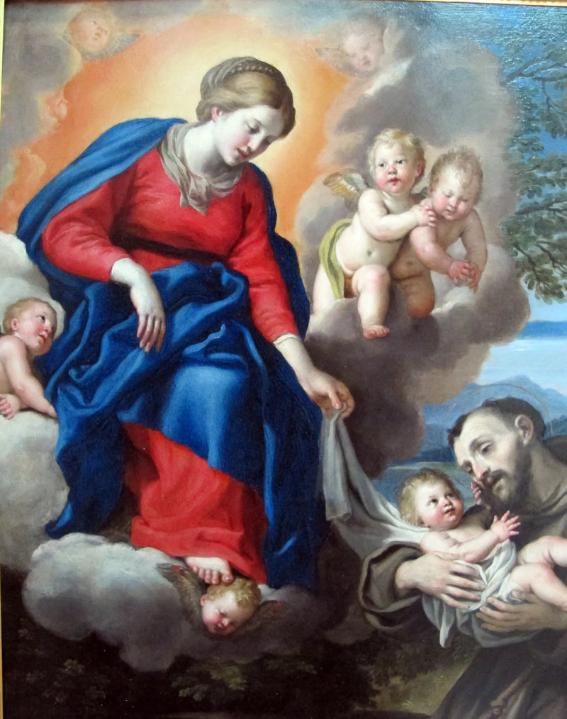 La Vergine con il Bambino e San Francesco - Domenichino