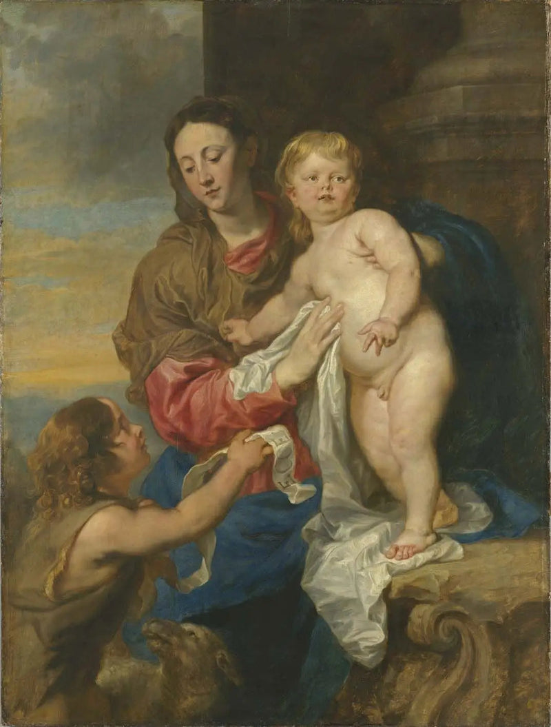 La Vergine con il Bambino e il Bambino San Giovanni - Antoine van Dyck