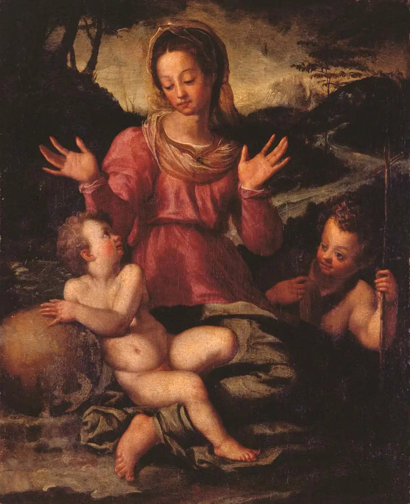 La Vergine con il Bambino e san Giovanni Battista - Andrea del Sarto