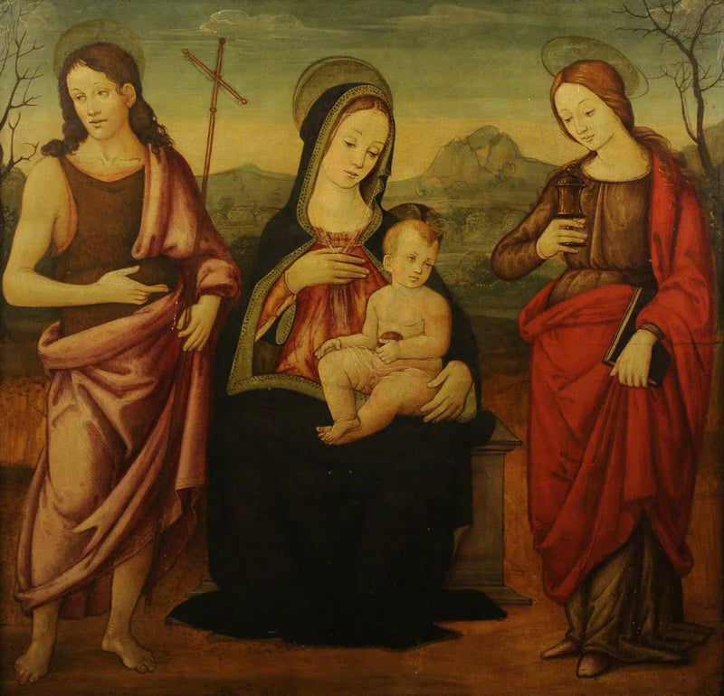 La Vergine con il Bambino, san Giovanni Battista e santa Maria Maddalena - Francesco Francia