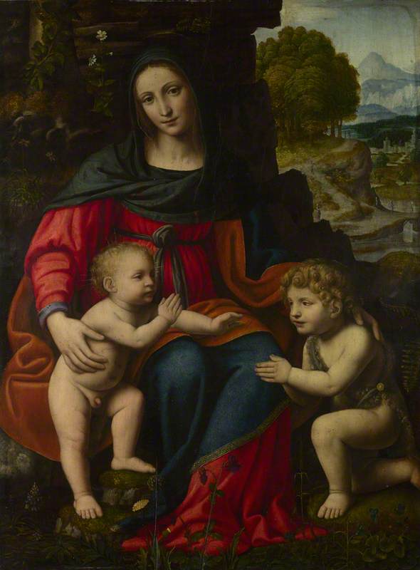 La Vergine con il Bambino e san Giovanni - Bernardino Luini