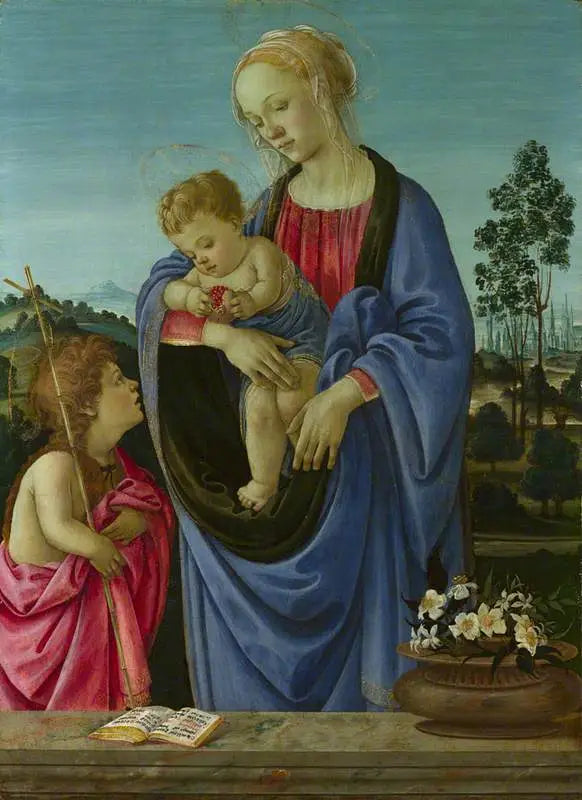 La Vergine con il Bambino e san Giovanni - Filippino Lippi