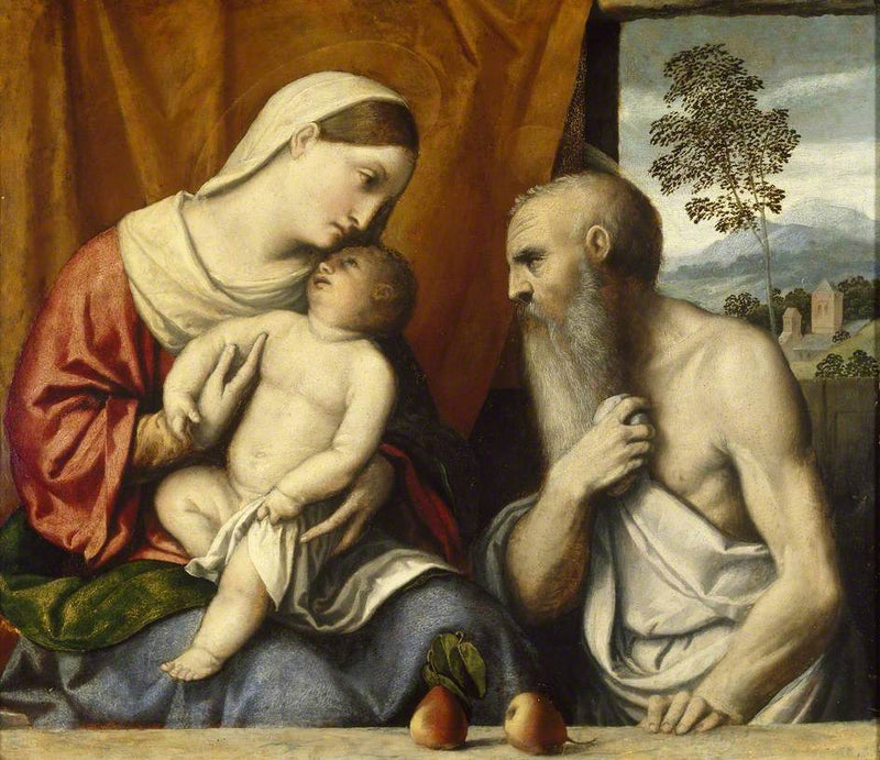 La Vergine con il Bambino e san Gerolamo - Alessandro Bonvicino