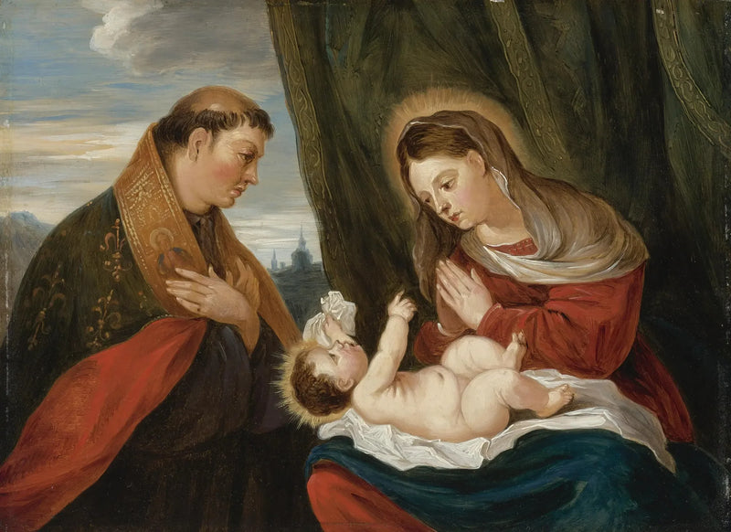 La Vergine con il Bambino con san Luigi di Toulouse - David Teniers il Giovane