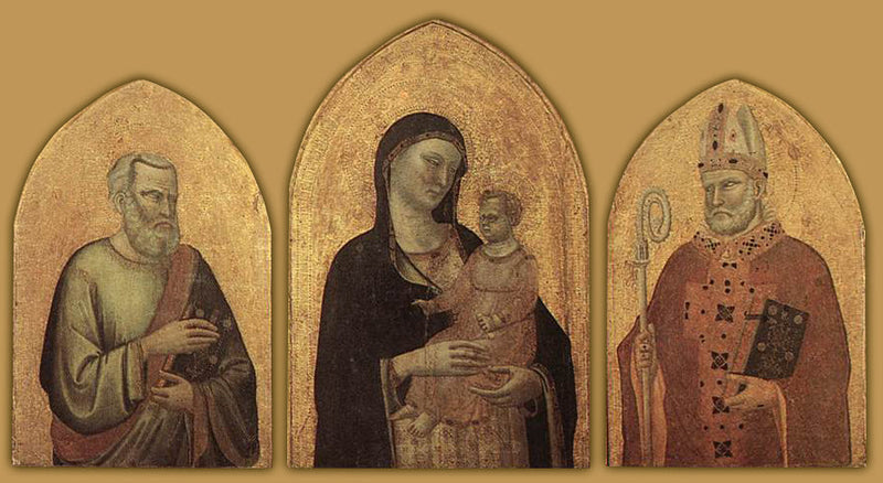La Vergine con il Bambino con san Matteo e san Nicola - Bernardo Daddi
