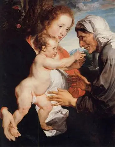 La Vergine con il Bambino e Santa Anna - Antoine van Dyck