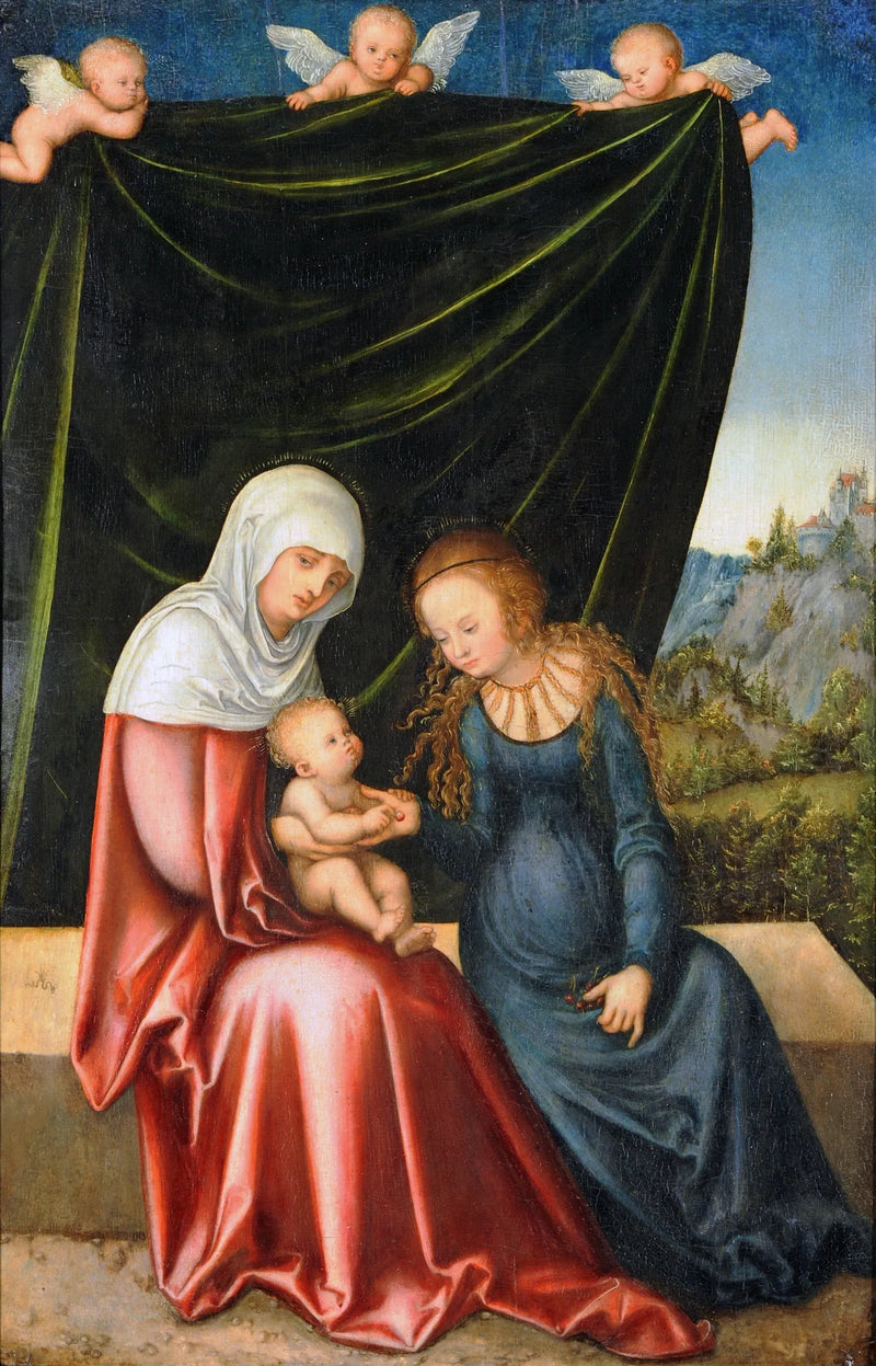 La Vergine con il Bambino e Santa Anna - Lucas Cranach il Vecchio