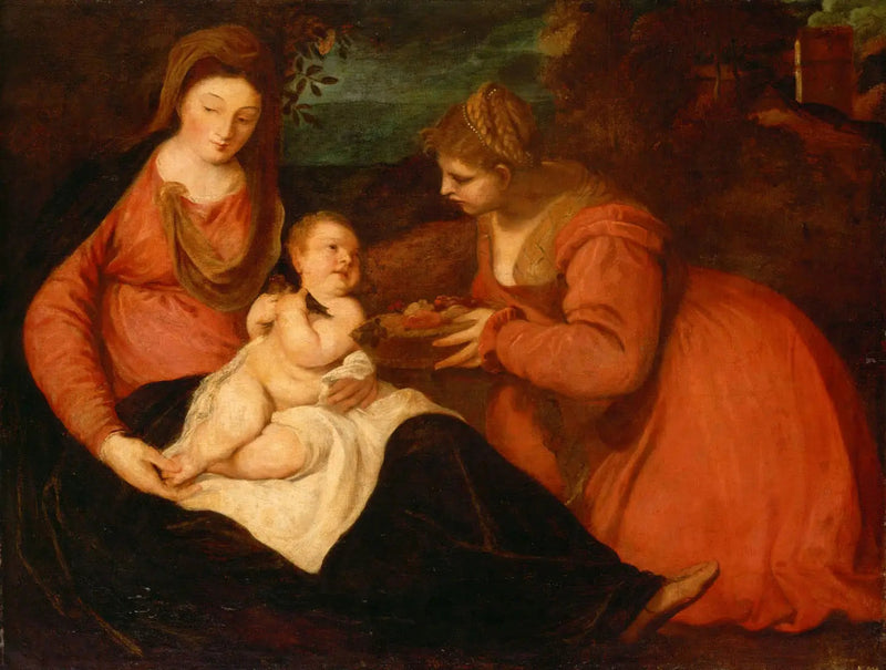 La Vergine con il Bambino e Santa Dorotea - Antoine van Dyck