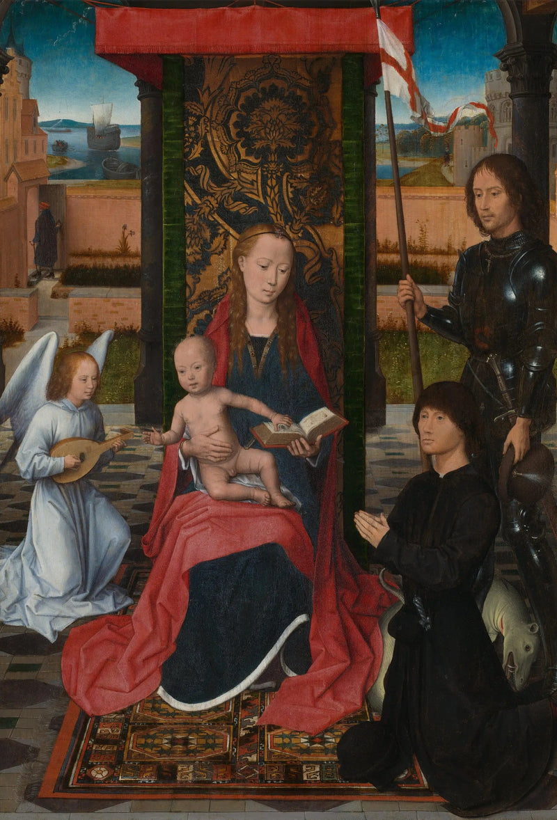 La Vergine con il Bambino e un angelo - Hans Memling