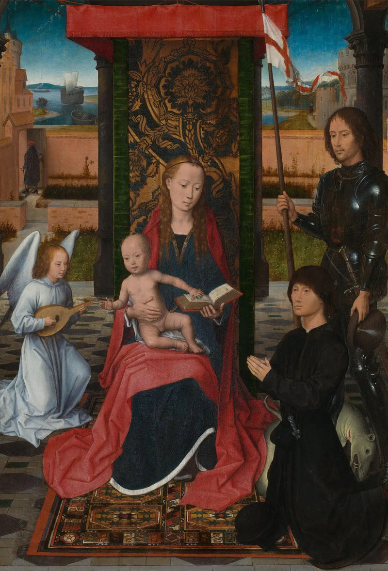 La Vergine con il Bambino e un angelo - Hans Memling
