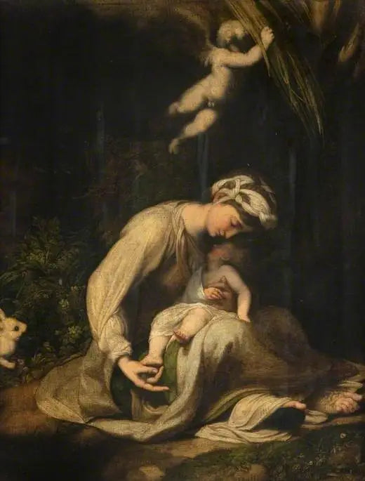 La Vergine con il Bambino e un coniglio - Antonio da Correggio