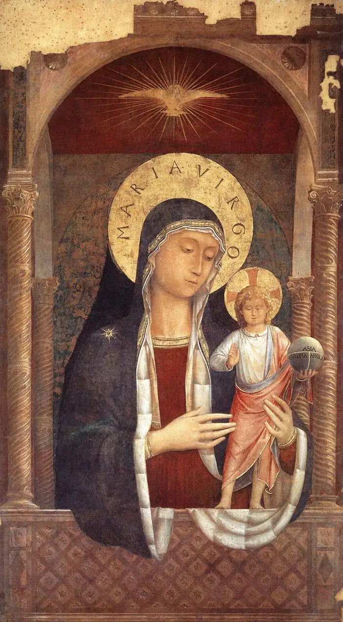La Vergine con il Bambino che dà le benedizioni - Benozzo Gozzoli