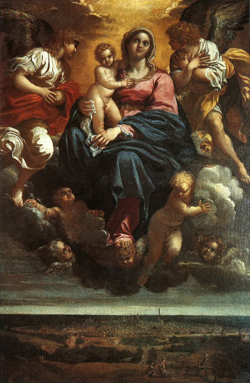 La Vergine con il Bambino in gloria sulla città di Bologna - Annibale Carracci