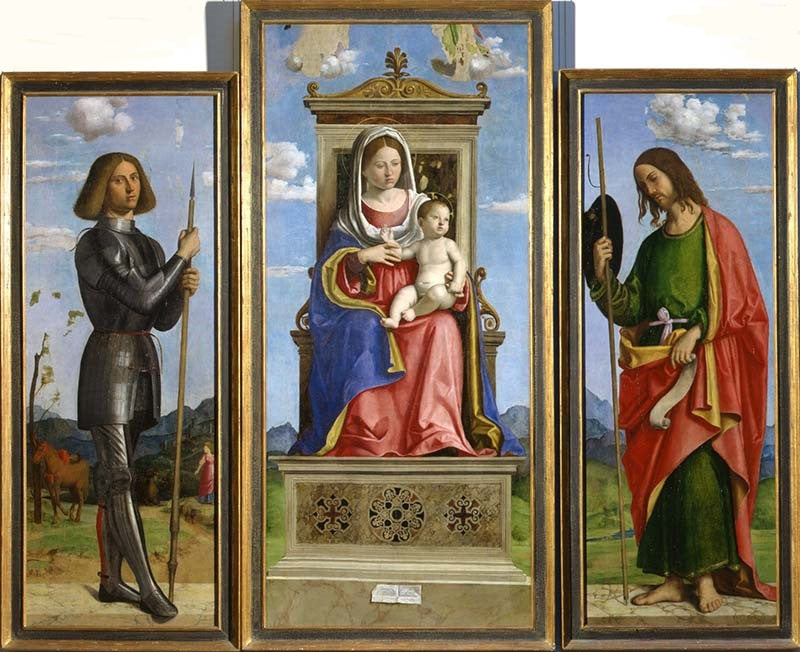 La Vergine con il Bambino tra san Giorgio e san Giacomo - Cima da Conegliano