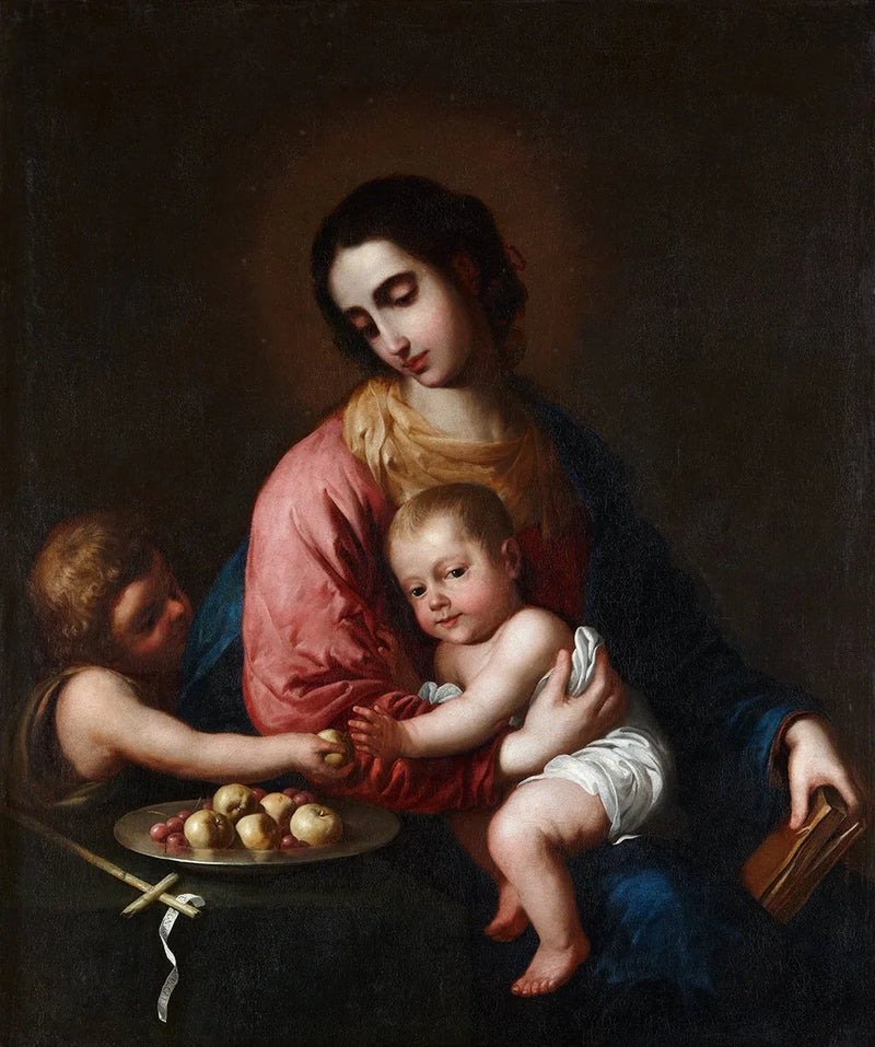 La Vergine con il Bambino Gesù e il Bambino San Giovanni - Francisco de Zurbarán