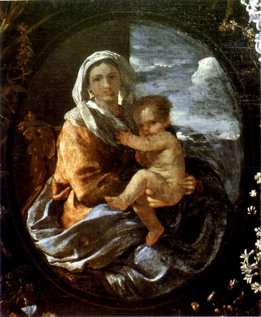La Vergine con il bambino - Nicolas Poussin