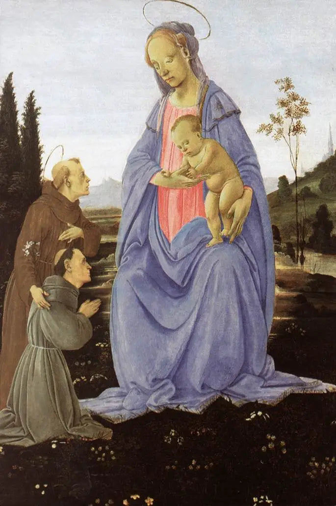La Vergine con il Bambino, san Antonio di Padova e un fratello - Filippino Lippi