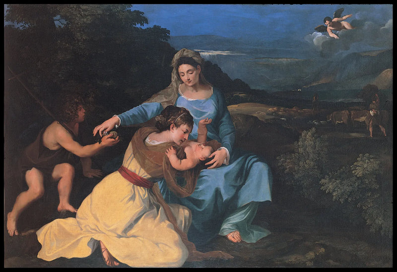 La Vergine con il Bambino, Santa Caterina e San Giovanni - Pietro da Cortona