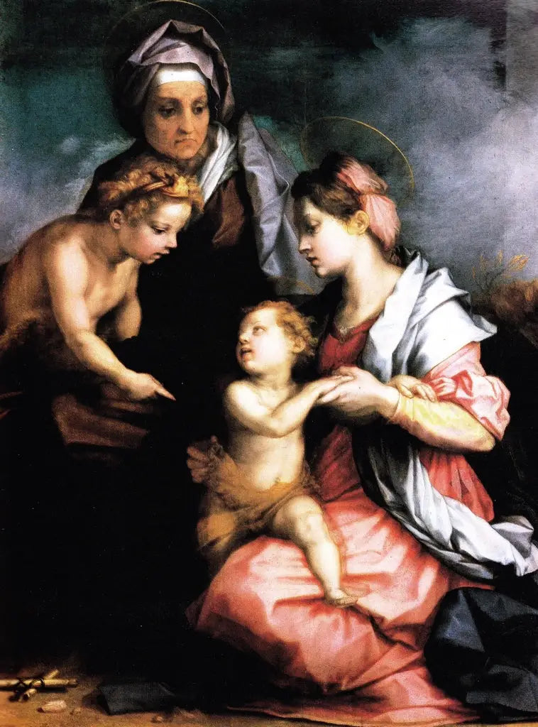La Vergine con il Bambino, santa Elisabetta e san Giovanni - Andrea del Sarto