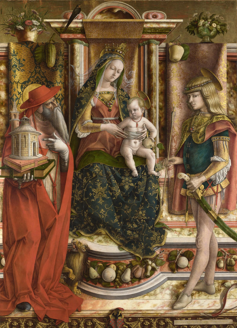 La Vergine con l'upupa - Carlo Crivelli