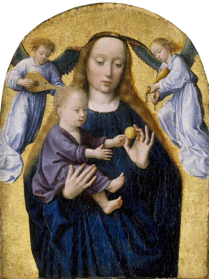 La Vergine con il Bambino e due angeli musicisti - Gérard David