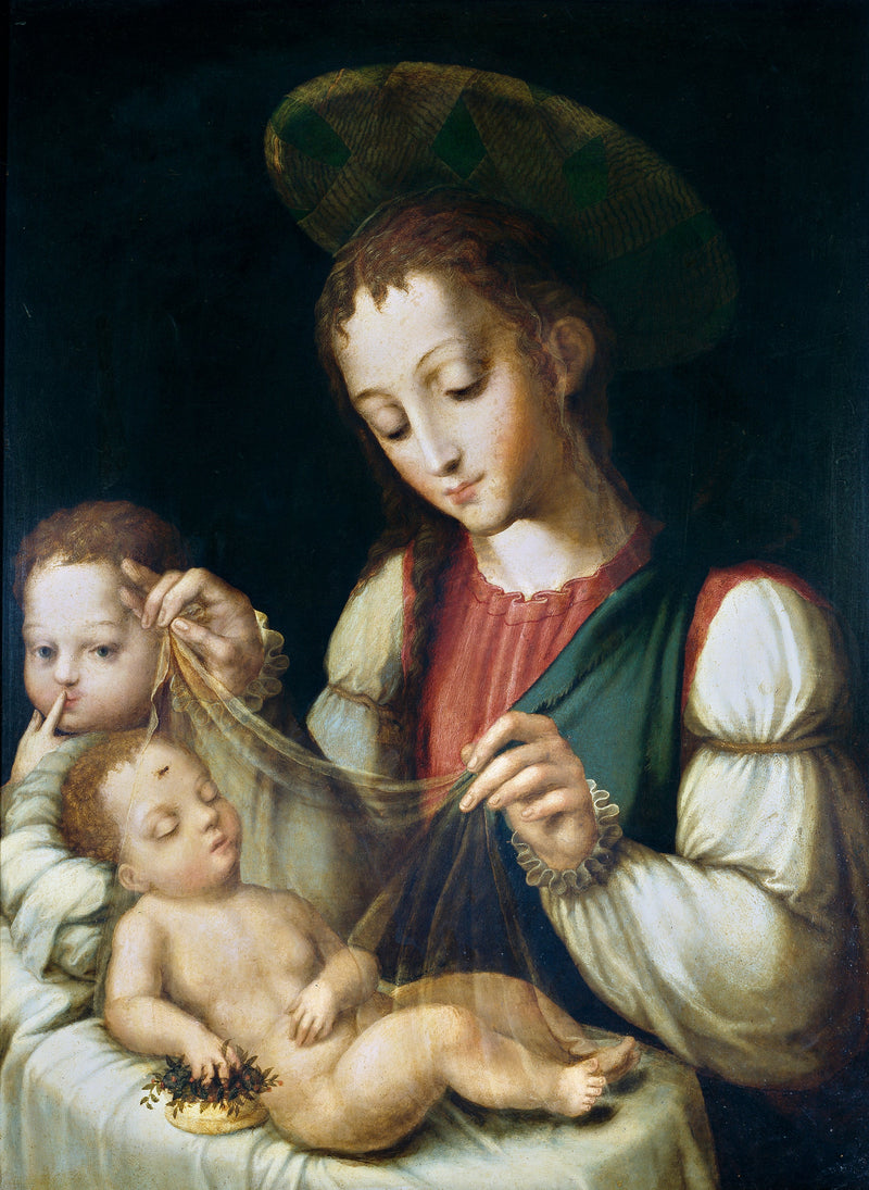 La Vergine con il Bambino e il piccolo san Giovanni Battista - Luis de Morales