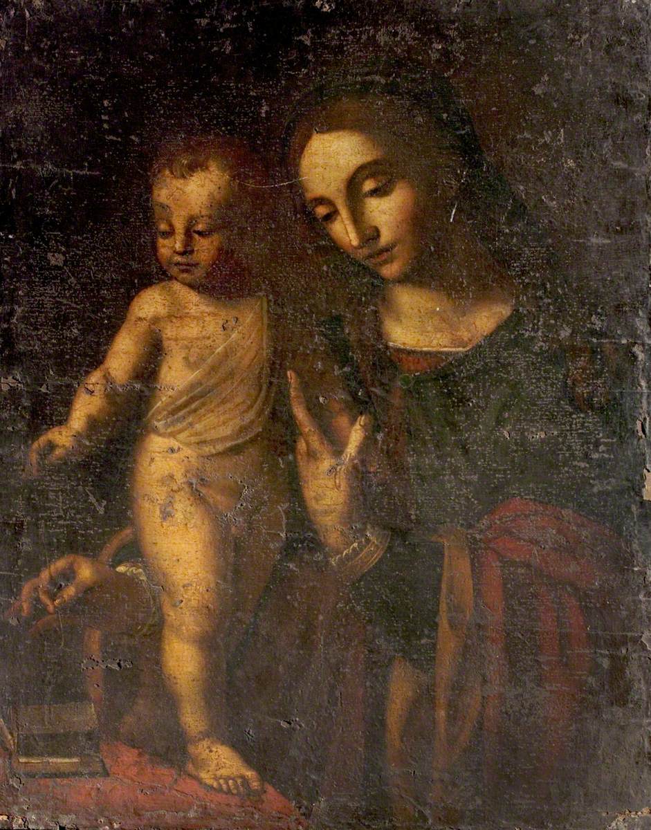 La Vierge à l’Enfant avec une ancolie - Bernardino Luini - Alpha Reproduction
