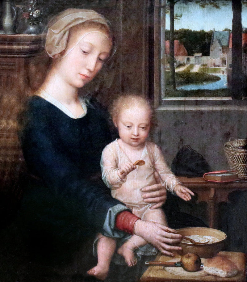 La Vergine con la zuppa di latte - Gérard David