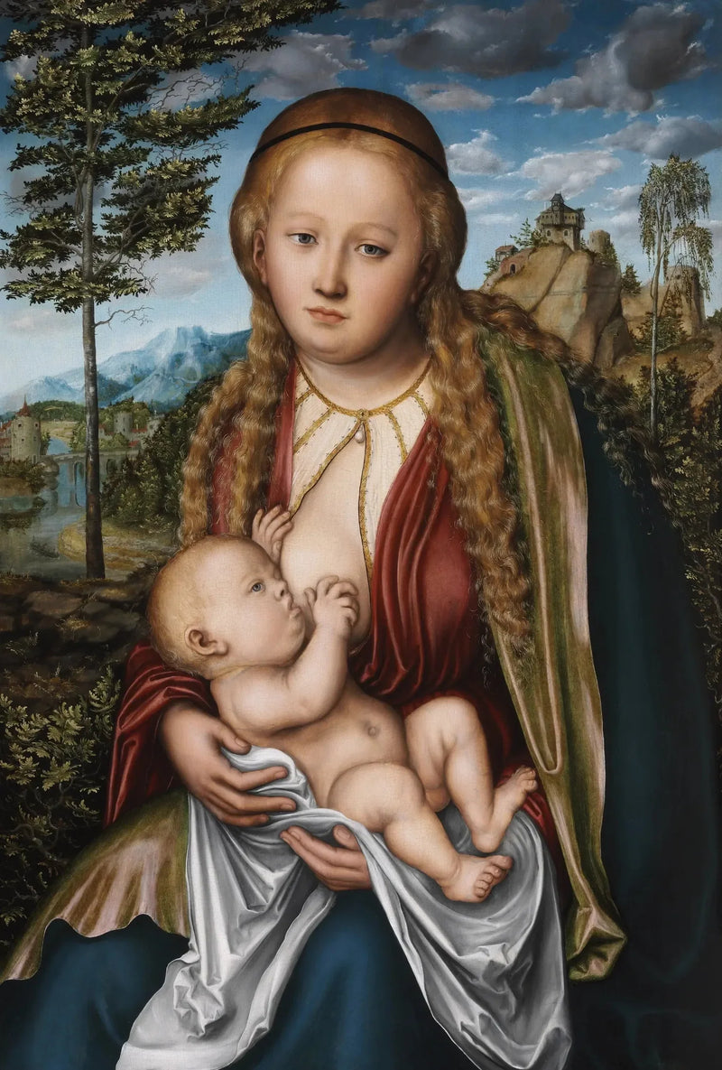 La Vergine allattante il bambino - Lucas Cranach il Vecchio