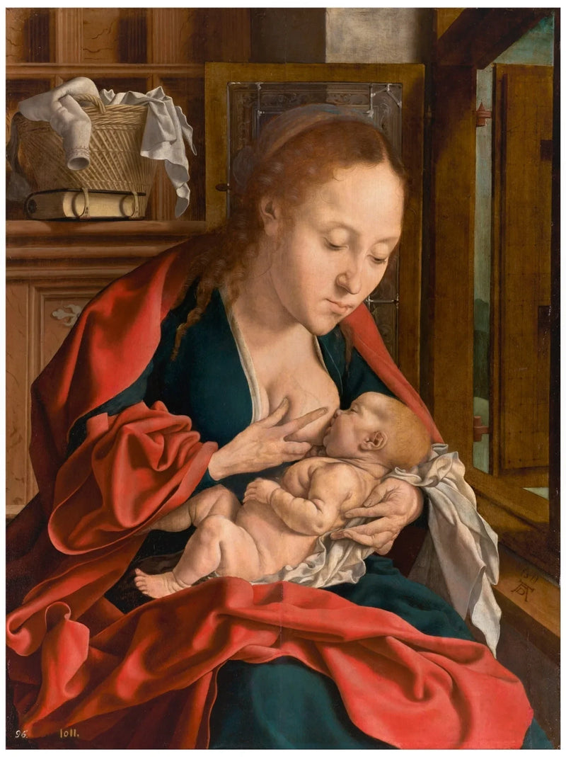 La Vergine che allatta il bambino - Marinus van Reymerswale