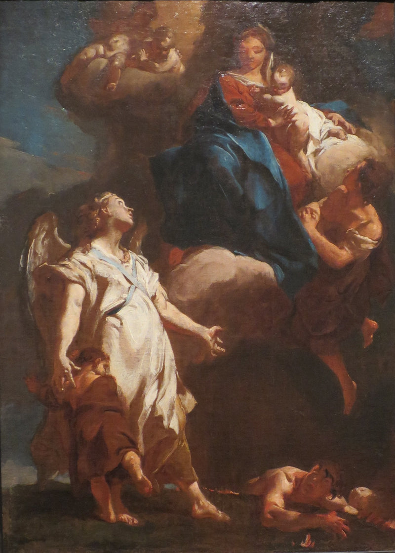 La Vergine che appare all'angelo custode - Giovanni Battista Piazzetta