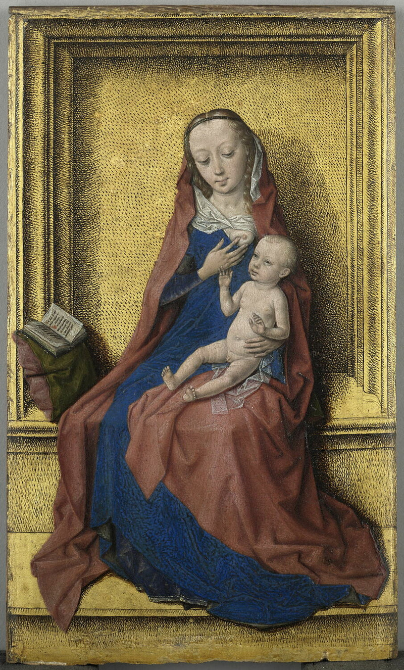 La Vergine seduta con il Bambino - Dirk Bouts