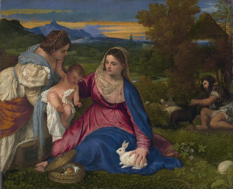 La Vergine con coniglio - Titian