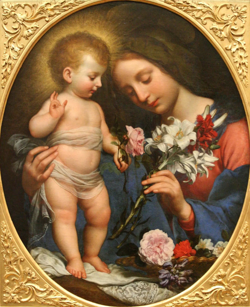 La Vergine con il giglio. - Carlo Dolci