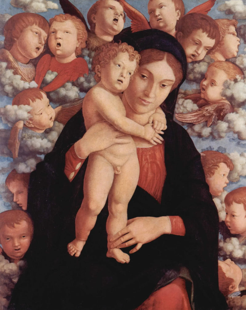 La Vergine con cherubini - Andrea Mantegna
