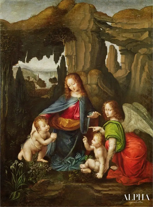 La Vierge aux rochers - Léonard de Vinci - Reproductions de tableaux et peintures haut de gamme