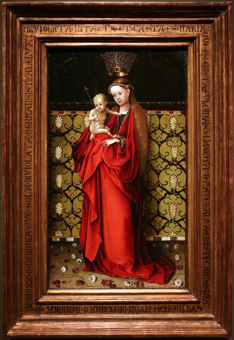 La Vergine incoronata dagli angeli - Stefan Lochner