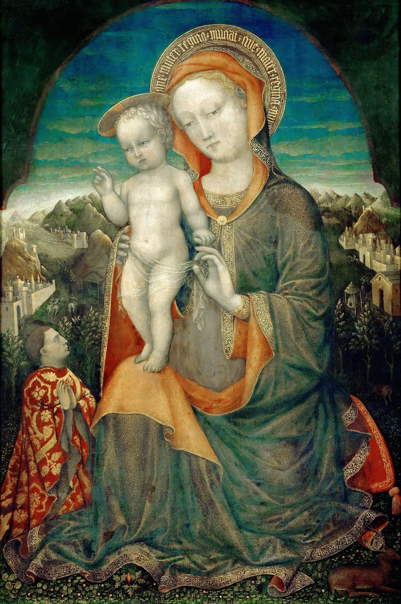 La Vergine dell'umiltà adorata da un principe della casa d'Este - Iacopo Bellini