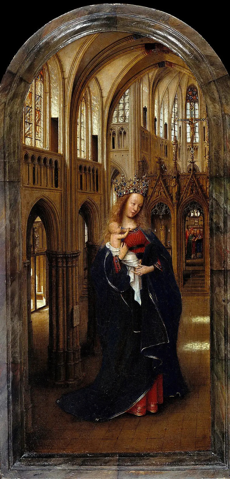 La Vergine in una chiesa - Jan van Eyck