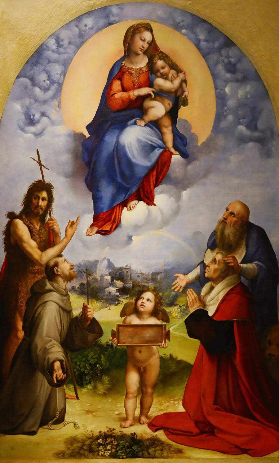 La Vierge de Foligno - Raphaël Sanzio image 1 tableau peint à l’huile sur toile